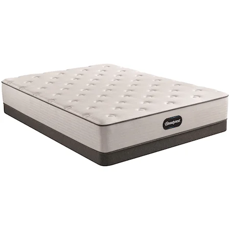 Full 12" Medium Pocketed Coil Mattress and 6" Low Profile Steel Foundation